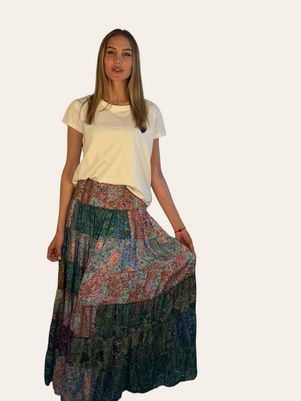 Falda hippie chic
