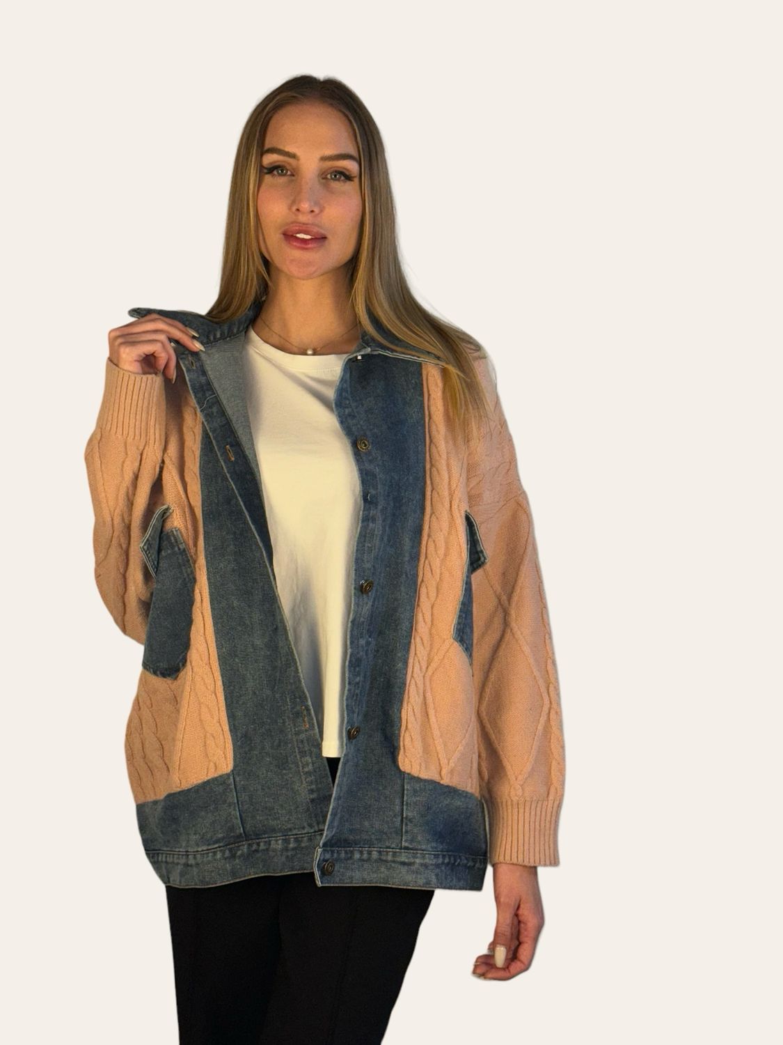 Sweater/saco rosa