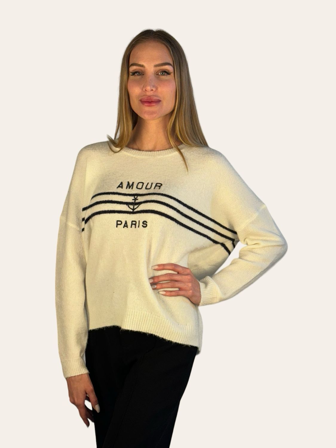 Sweater blanco Paris