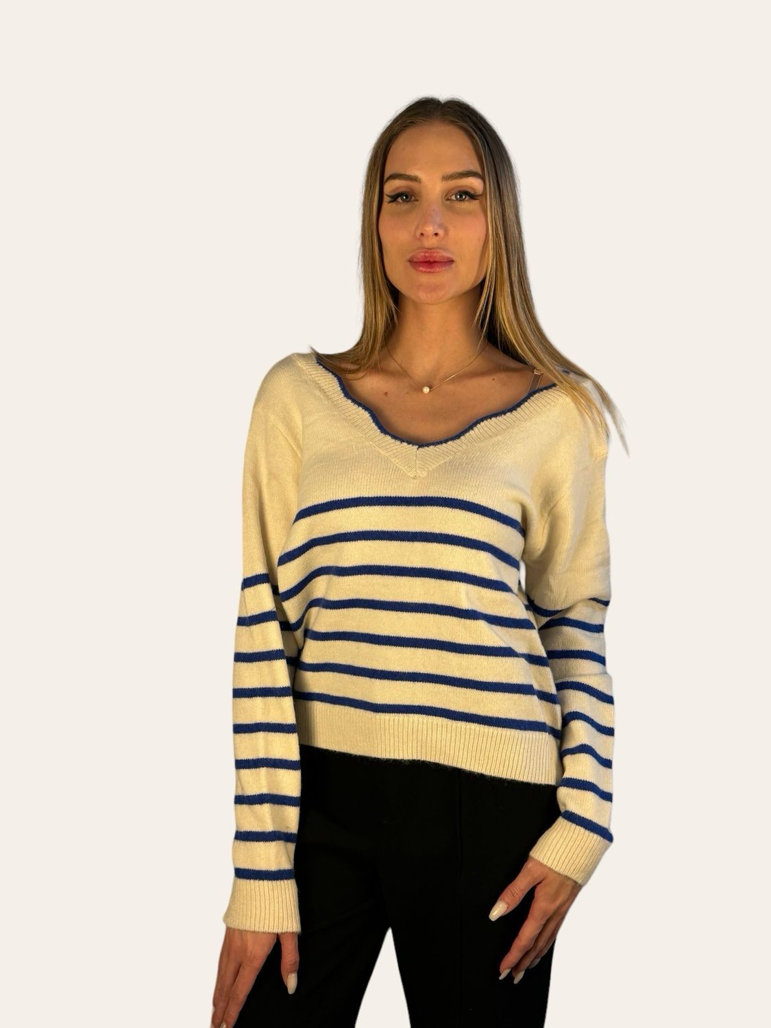 Sweater moño azul