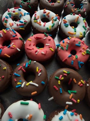 sprinkled dinky doughneighs