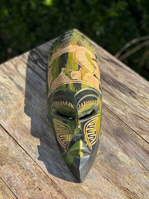 African Mask - Green
