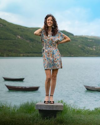 ABITO CORTO IN LINO ISYOU