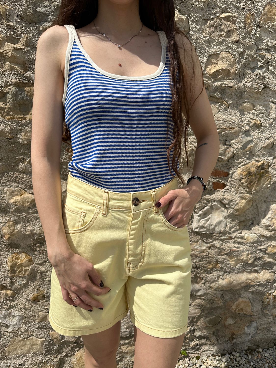 BERMUDA IN JEANS GIALLO BANANA