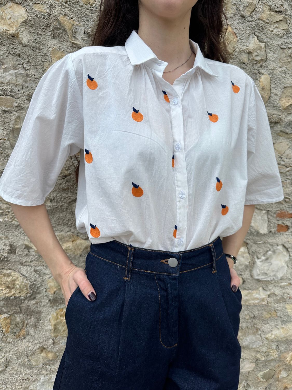 CAMICIA MANICA CORTA ARANCE