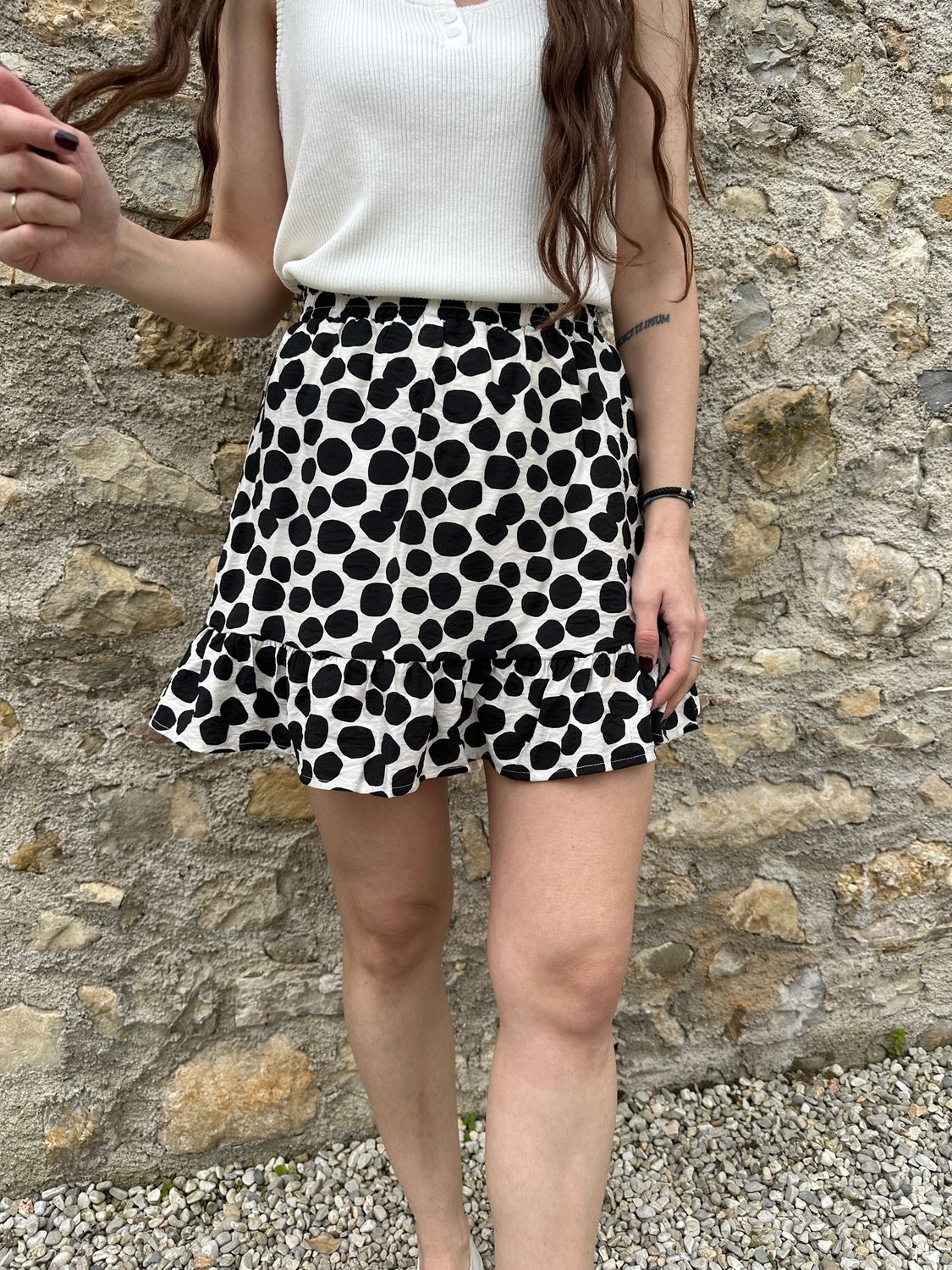 GONNA CORTA CON POIS NERI