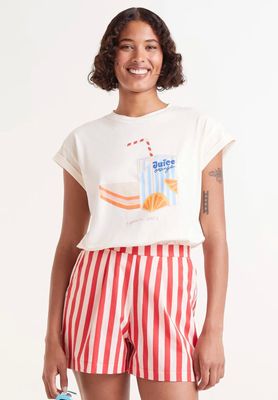 T-SHIRT CON STAMPA SNACK