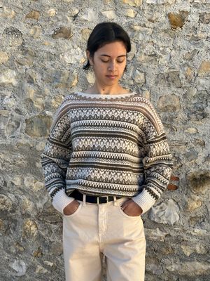 MAGLIONCINO FANTASIA BURRO/VERDE