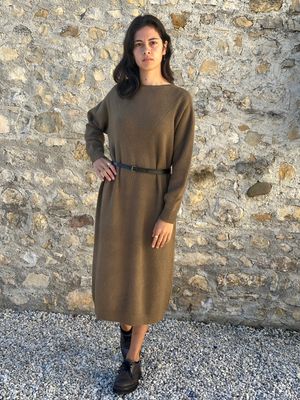 ABITO IN MAGLIA OLIVA