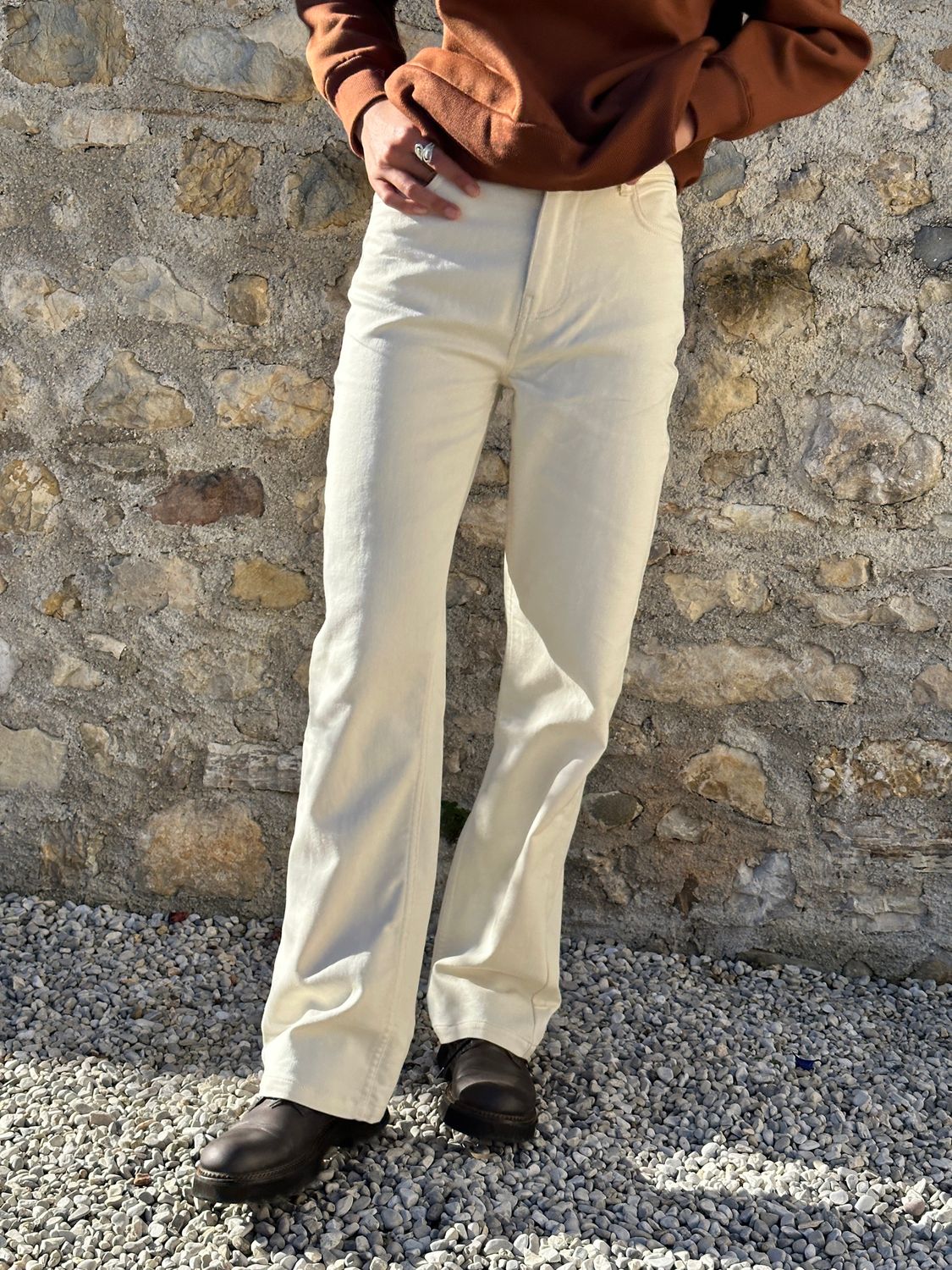 PANTALONI BIANCHI DRITTI