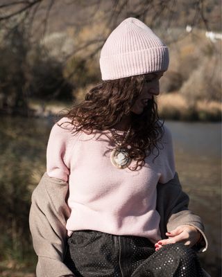 MAGLIONCINO GIROCOLLO ROSA BABY