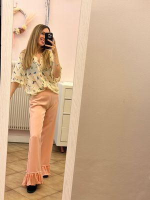 CAMICETTA KIMONO STAMPA UCCELLINI ISYOU
