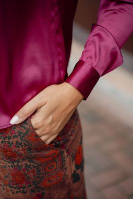 PANTALONI ISYOU SETA CASHMERE