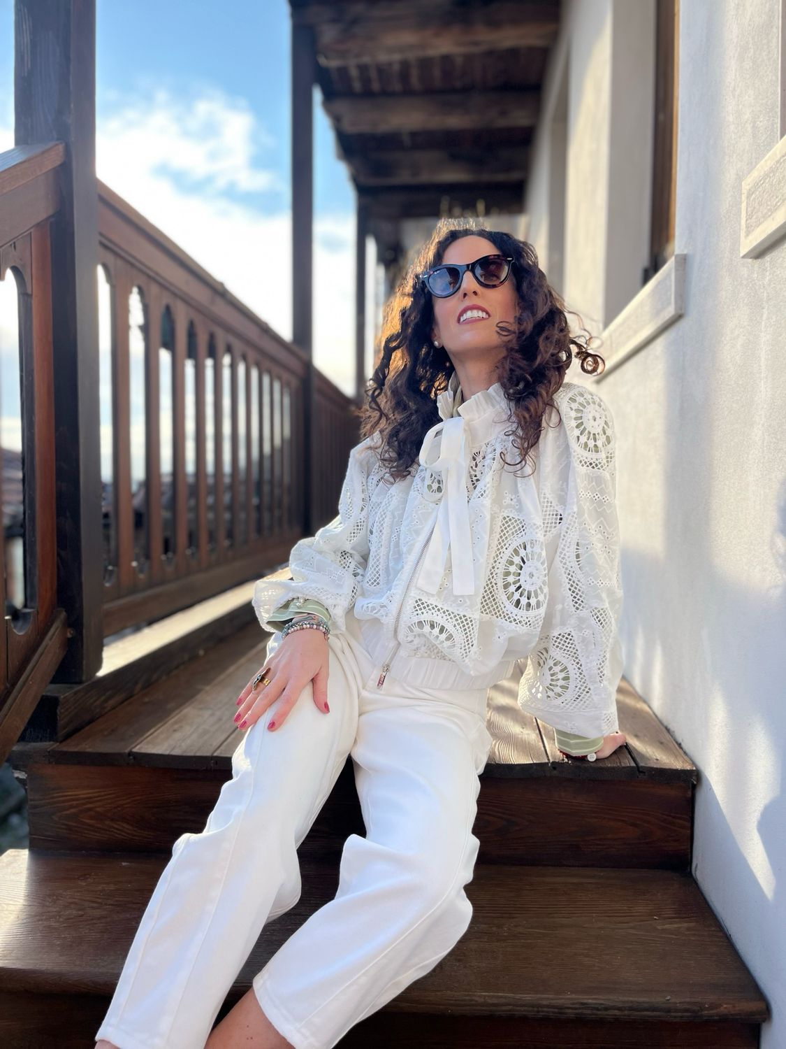 GIUBBINO IN PIZZO BIANCO