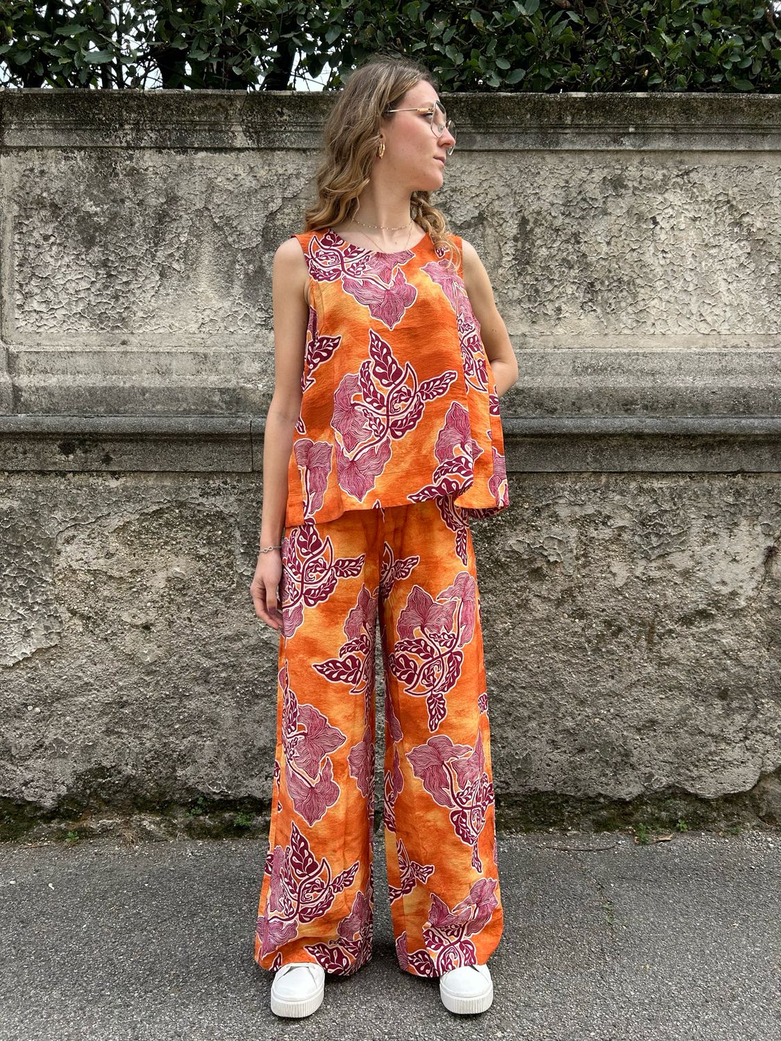 PANTALONI ARANCIONI HIBISCUS