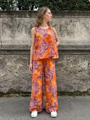 PANTALONI ARANCIONI HIBISCUS