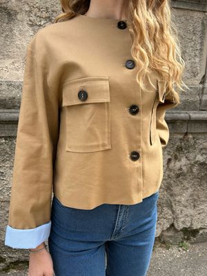 GIACCA CORTA BEIGE