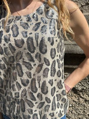 CANOTTA IN PAILETTES LEOPARDATA ISYOU