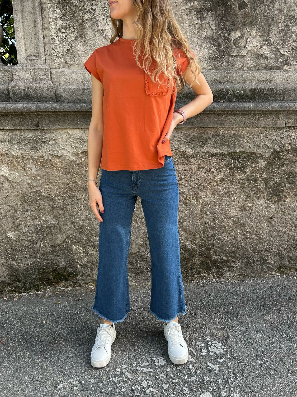 JEANS BLU SFRANGIATI
