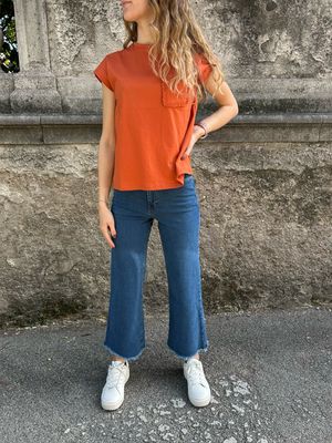 JEANS BLU SFRANGIATI