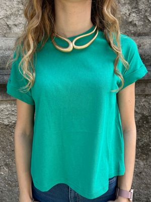 T-SHIRT VERDE SMERALDO