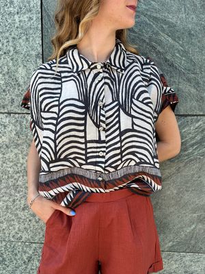 CAMICIA SAFARI IN LINO