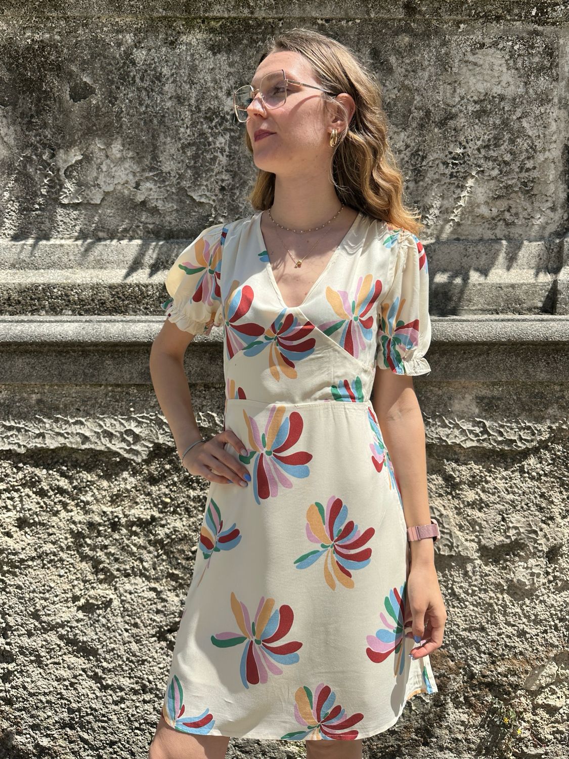 ABITO CORTO STAMPA FLOREALE