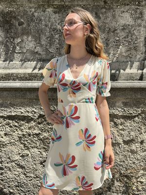 ABITO CORTO STAMPA FLOREALE