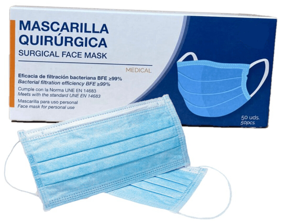 CAJA 50u Mascarilla Quirúrjica