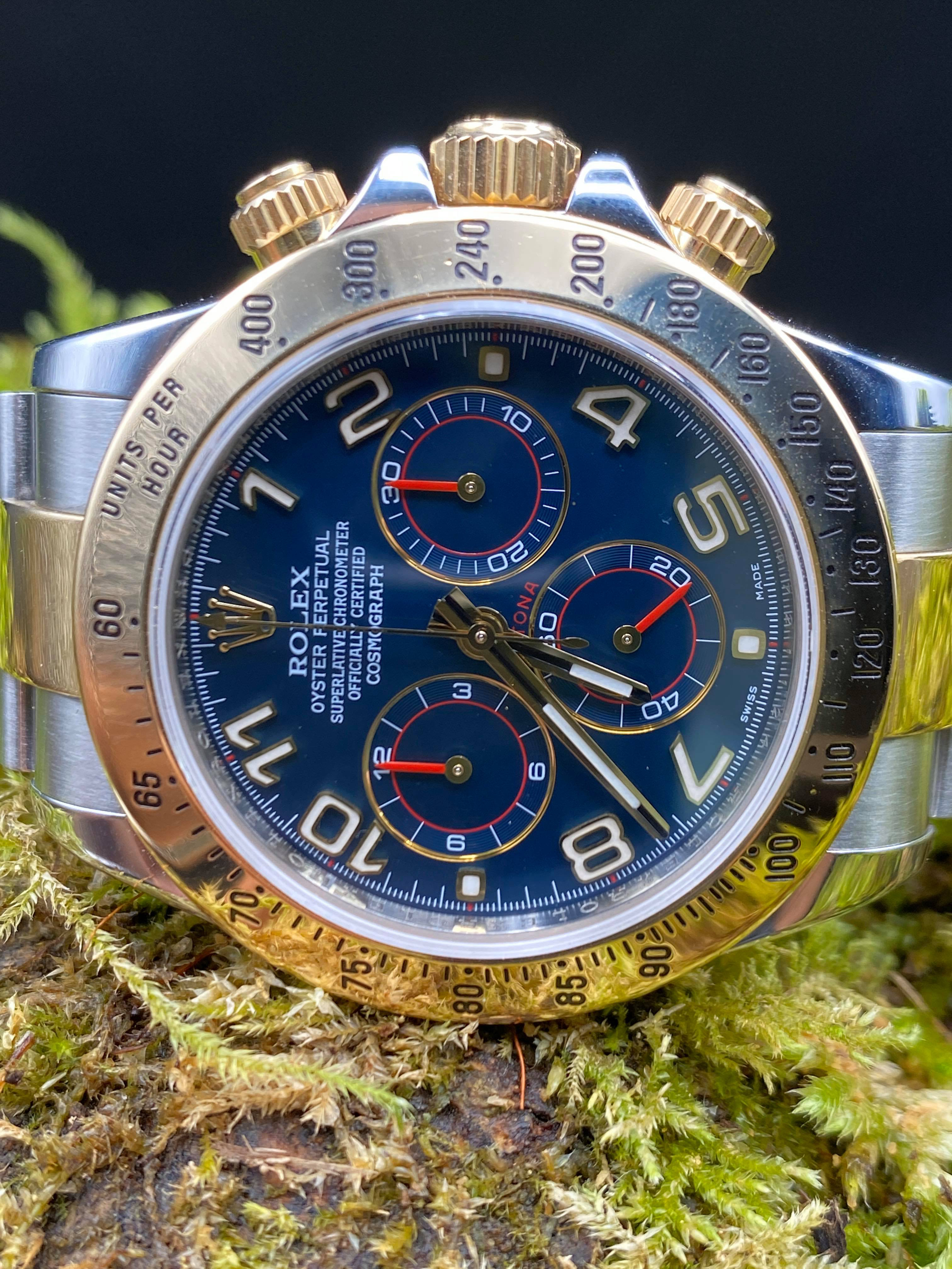Rolex Daytona 116523 blue dial/service 03-2020/full set