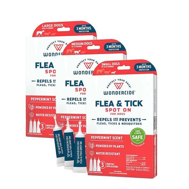 Wondercide Spot on Flea/Tick and Mosquito Repellent - Medium Dog (35-75 pounds)