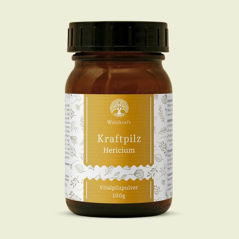 Waldkraft Kraftpilz Hericium – Vitalpilzpulver – 100g Waldkraft Kraftpilz Hericium – Vitalpilzpulver – 100g