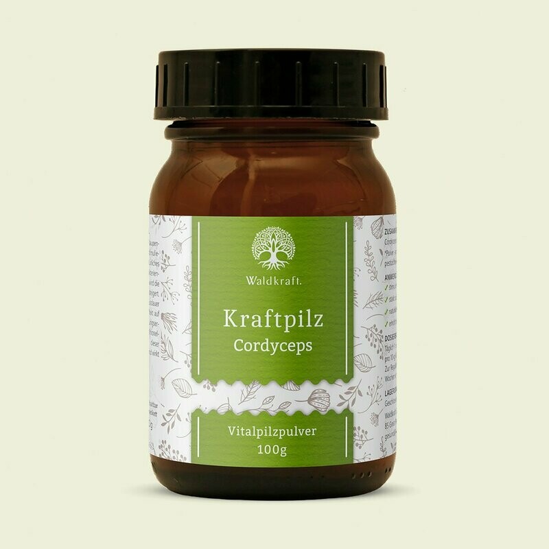 Waldkraft Kraftpilz Cordyceps – Vitalpilzpulver – 100g Waldkraft Kraftpilz Cordyceps – Vitalpilzpulver – 100g