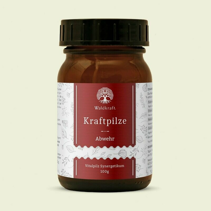 Waldkraft Kraftpilze Abwehr – Vitalpilz Synergetikum - 100g Waldkraft Kraftpilze Abwehr – Vitalpilz Synergetikum - 100g
