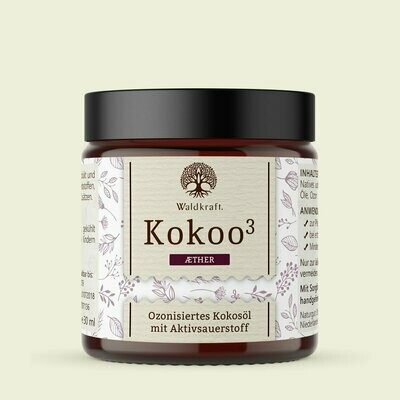 Waldkraft Kokoo³ Aether - Ozonisiertes Kokosöl mit ätherischen Ölen - 30ml
