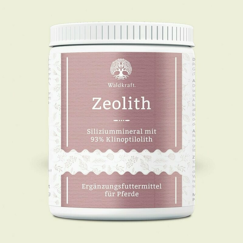 Waldkraft Zeolith für Pferde – Naturmineral mit 80% Klinoptilolith – 650g
