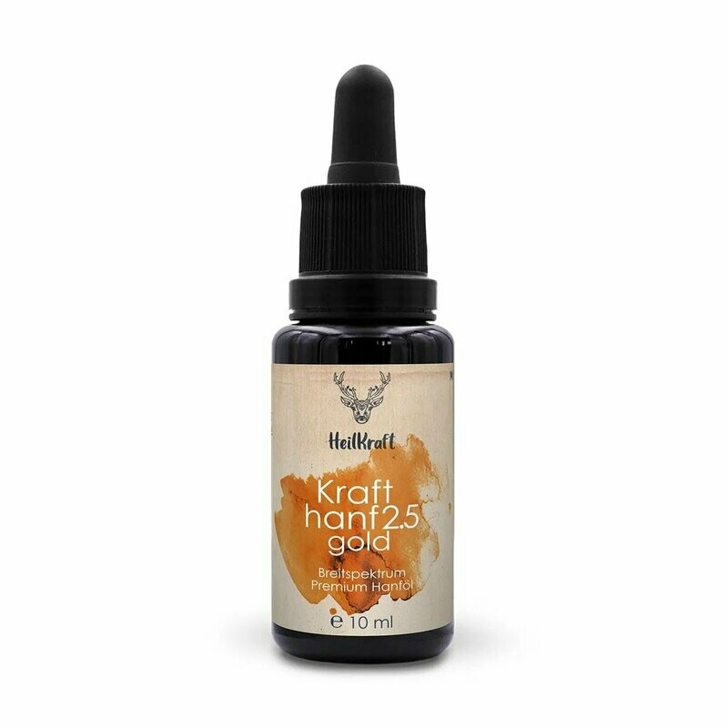 Heilkraft Krafthanf Gold 2.5 - Premium CBD Breitspektrum Hanf-Extrakt 10ml