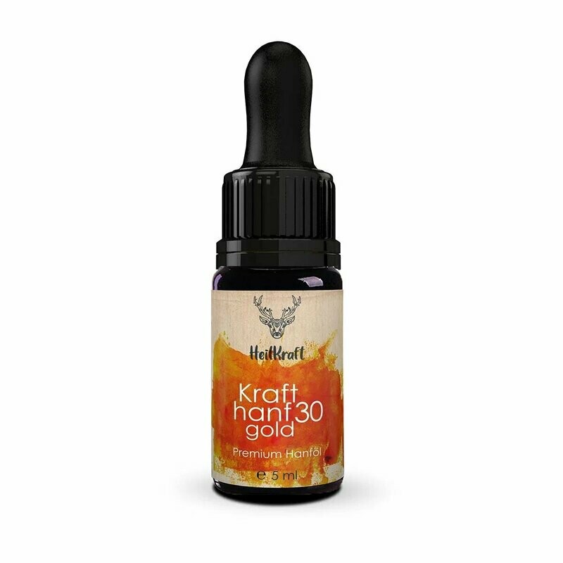 Heilkraft Krafthanf Gold 30 - Premium CBD Vollspektrum Hanf-Extrakt 5ml