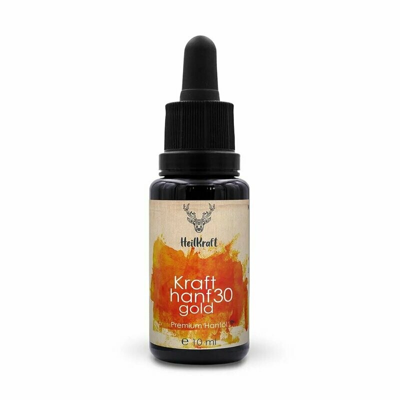 Heilkraft Krafthanf Gold 30 - Premium CBD Vollspektrum Hanf-Extrakt  10ml