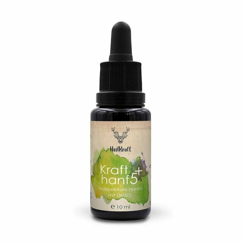 Heilkraft Krafthanf 5+ - CBD Vollspektrum Hanf-Extrakt + DMSO  10ml