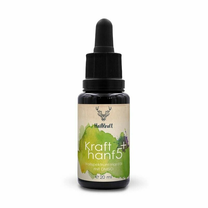 Heilkraft Krafthanf 5+ - CBD Vollspektrum Hanf-Extrakt + DMSO  20ml