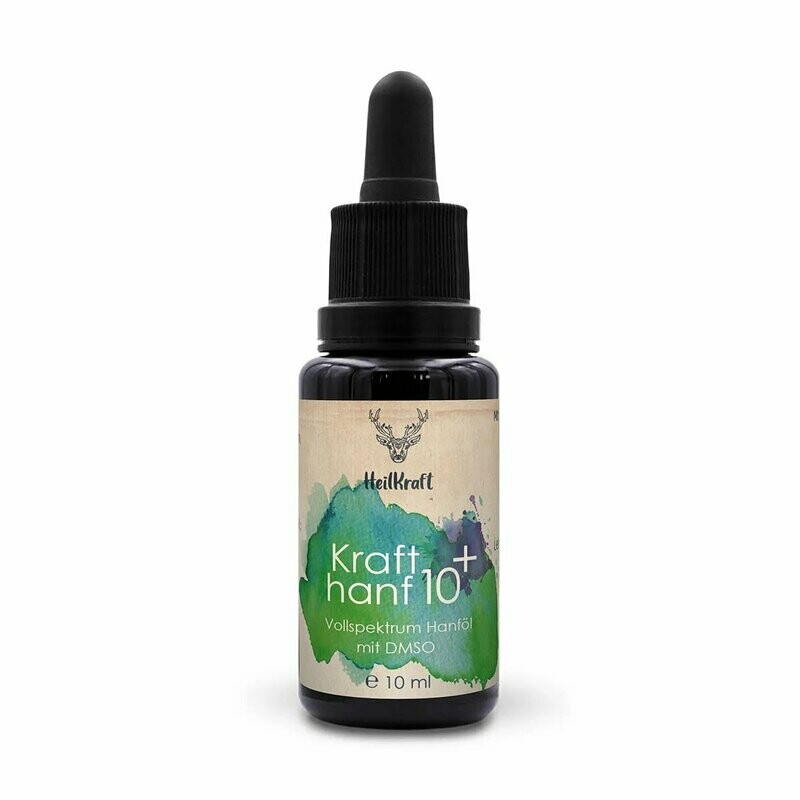 Heilkraft Krafthanf 10+ - CBD Vollspektrum Hanf-Extrakt + DMSO 10ml
