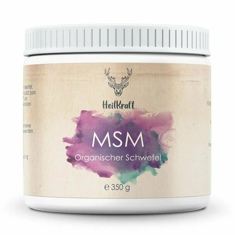 Heilkraft MSM - Organischer Schwefel 350g Heilkraft MSM - Organischer Schwefel 350g