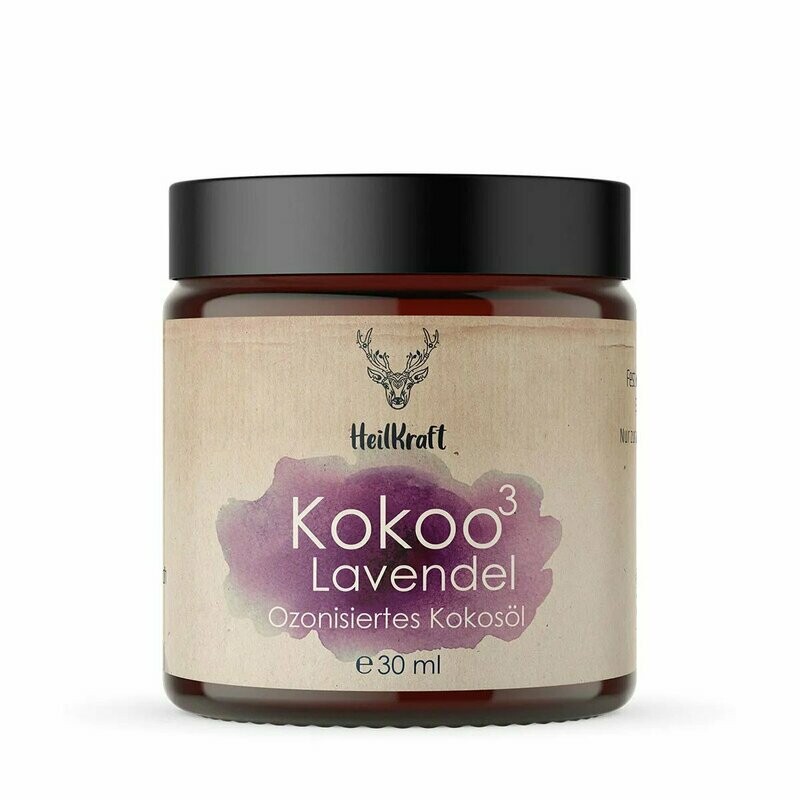 Heilkraft Kokoo³ Lavendel - Ozonisiertes Kokosöl + Lavendel  30ml