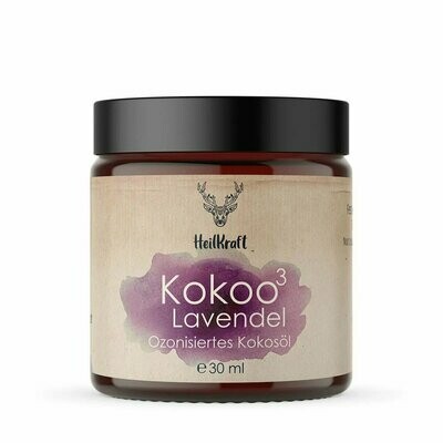 Heilkraft Kokoo³ Lavendel - Ozonisiertes Kokosöl + Lavendel 30ml