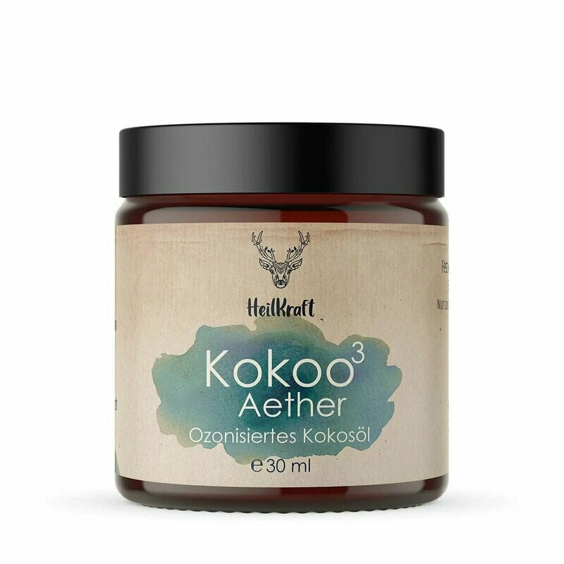 Heilkraft Kokoo³ Aether- Ozonisiertes Kokosöl + Ätherische Öle  30ml