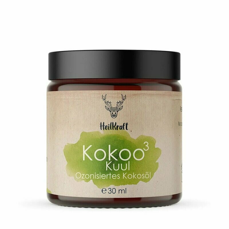 Heilkraft Kokoo³ Kuul - Ozonisiertes Kokosöl + Zitrone-Minze  30ml