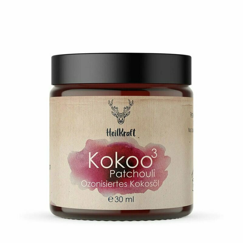 Heilkraft Kokoo³ Patchouli - Ozonisiertes Kokosöl + Patchouli  30ml