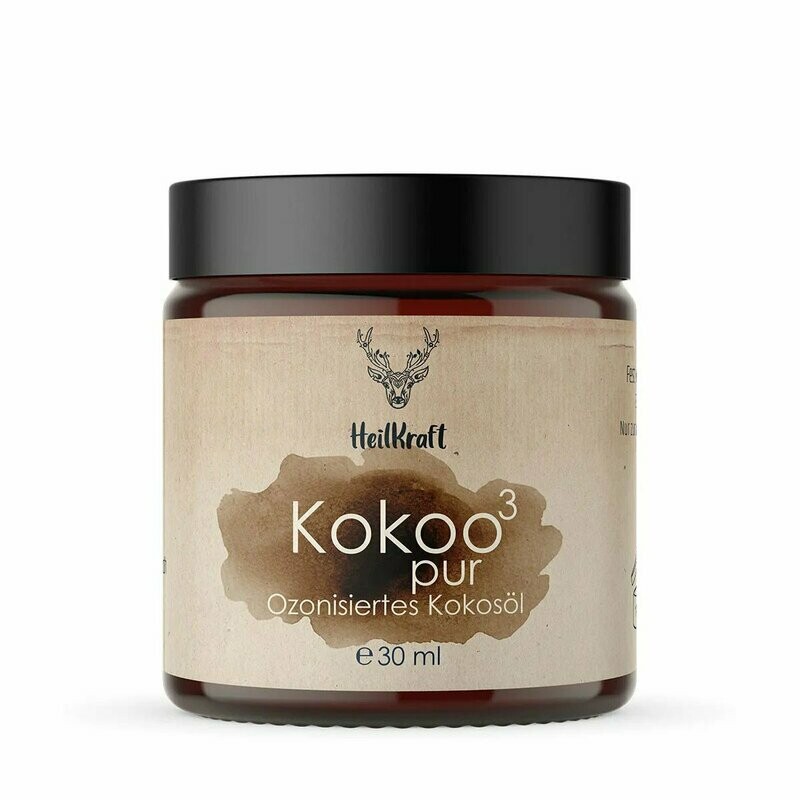 Heilkraft Kokoo³ pur - Ozonisiertes Kokosöl 30ml Heilkraft Kokoo³ pur - Ozonisiertes Kokosöl 30ml