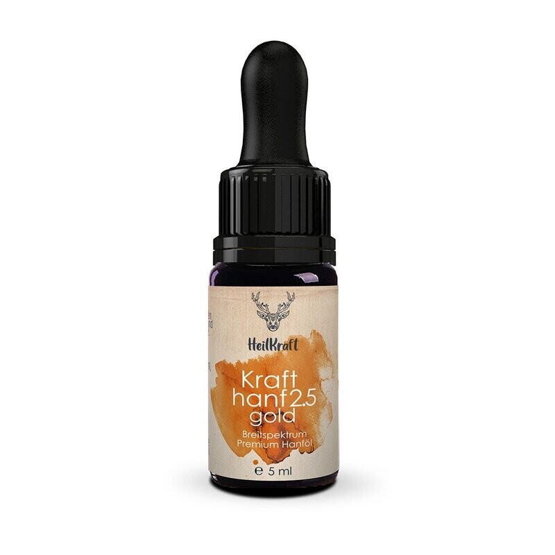 Heilkraft Krafthanf Gold 2.5 - Premium CBD Breitspektrum Hanf-Extrakt 5ml